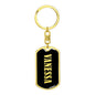 Vanessa v02 - Luxury Dog Tag Keychain