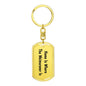 Weimaraner's Home - Luxury Dog Tag Keychain