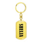 Shelia v01 - Luxury Dog Tag Keychain