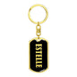 Estelle v02 - Luxury Dog Tag Keychain