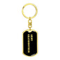 Army Grandmother v2 - Luxury Dog Tag Keychain