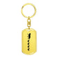 Mama Wolf With 4 Pups - Luxury Dog Tag Keychain