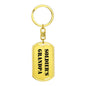 Soldier's Grandpa - Luxury Dog Tag Keychain