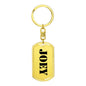 Joey - Luxury Dog Tag Keychain