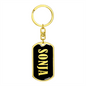 Sonja v02 - Luxury Dog Tag Keychain