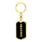Shannon v3 - Luxury Dog Tag Keychain