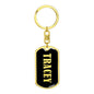 Tracey v02 - Luxury Dog Tag Keychain