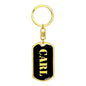 Carl v3 - Luxury Dog Tag Keychain