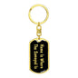 Samoyed's Home v2 - Luxury Dog Tag Keychain