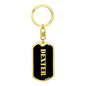 Dexter v3 - Luxury Dog Tag Keychain