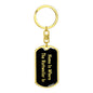 Rottweiler's Home v2 - Luxury Dog Tag Keychain