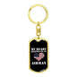 My Heart Belongs To An Airman - Luxury Dog Tag Keychain