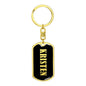 Kristen v02 - Luxury Dog Tag Keychain