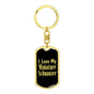 Love My Miniature Schnauzer v2 - Luxury Dog Tag Keychain