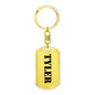 Tyler - Luxury Dog Tag Keychain