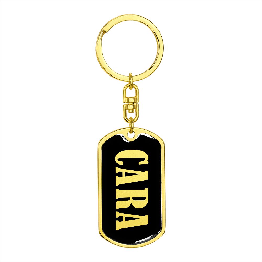 Cara v02 - Luxury Dog Tag Keychain