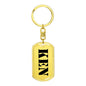 Ken - Luxury Dog Tag Keychain