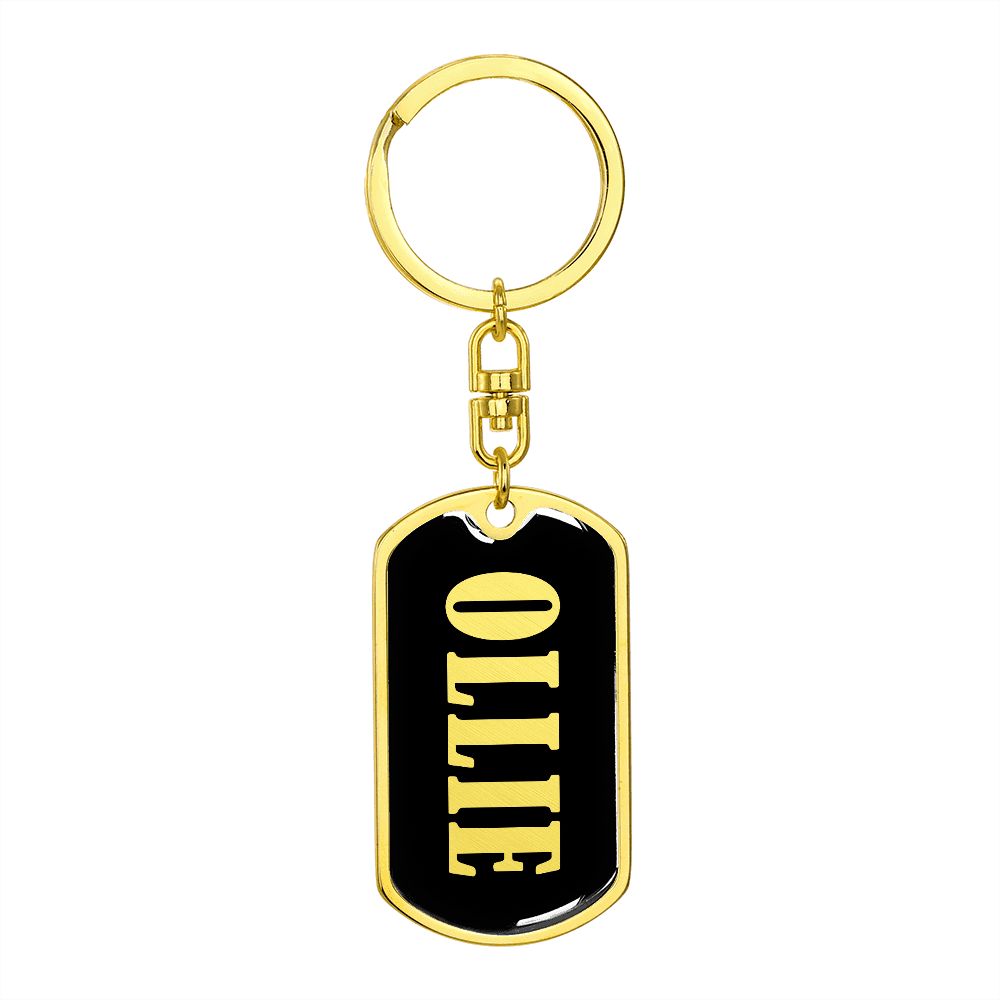 Ollie v02 - Luxury Dog Tag Keychain