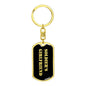 Soldier's Girlfriend v2 - Luxury Dog Tag Keychain
