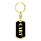 Cary v3 - Luxury Dog Tag Keychain
