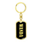 Wanda v02 - Luxury Dog Tag Keychain