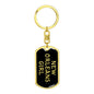 New Orleans Girl v5 - Luxury Dog Tag Keychain