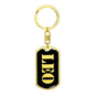 Leo v3 - Luxury Dog Tag Keychain