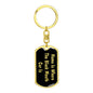 Black Mouth Cur's Home v2 - Luxury Dog Tag Keychain