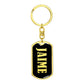 Jaime v02 - Luxury Dog Tag Keychain