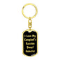Love My Campbell's Russian Dwarf Hamster v2 - Luxury Dog Tag Keychain