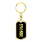 Yvonne v02 - Luxury Dog Tag Keychain