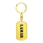 Lamar - Luxury Dog Tag Keychain