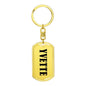 Yvette v01 - Luxury Dog Tag Keychain