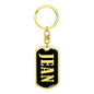 Jean v02 - Luxury Dog Tag Keychain