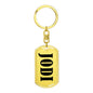 Jodi v01 - Luxury Dog Tag Keychain