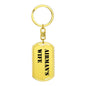 Airman's Wife - Luxury Dog Tag Keychain