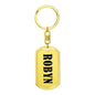 Robyn v01 - Luxury Dog Tag Keychain