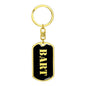 Bart v3 - Luxury Dog Tag Keychain