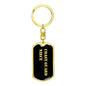 Coast Guard Niece v2 - Luxury Dog Tag Keychain