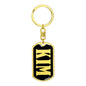 Kim v02 - Luxury Dog Tag Keychain