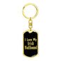 Love My Irish Wolfhound v2 - Luxury Dog Tag Keychain