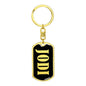 Jodi v02 - Luxury Dog Tag Keychain