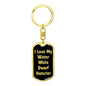Love My Winter White Dwarf Hamster v2 - Luxury Dog Tag Keychain