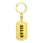 Allan - Luxury Dog Tag Keychain