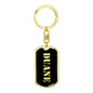 Duane v3 - Luxury Dog Tag Keychain