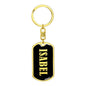 Isabel v02 - Luxury Dog Tag Keychain
