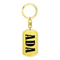 Ada v01 - Luxury Dog Tag Keychain