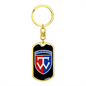58th Motorized Infantry Brigade (Ukraine) v3 - Luxury Dog Tag Keychain