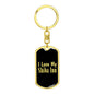 Love My Shiba Inu v2 - Luxury Dog Tag Keychain