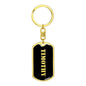 Timothy v3 - Luxury Dog Tag Keychain
